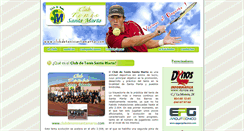 Desktop Screenshot of clubdetenissantamarta.com